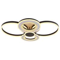 Stropna Led-svetilka Augusto, S Sijalko - črna/bela, Design, kovina/umetna masa (106/80/16cm) - Globo