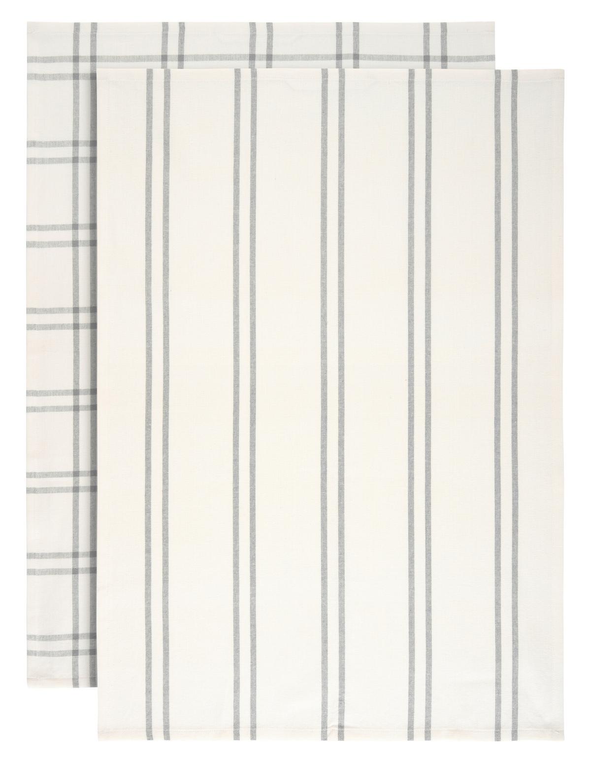 Konyharuhaszett 2db Alice - antracit/fehér, Konventionell, textil (50/70cm) - Mömax