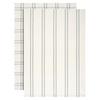 KÖKSHANDDUK SET ALICE - vit/antracit, Klassisk, textil (50/70cm) - Mömax