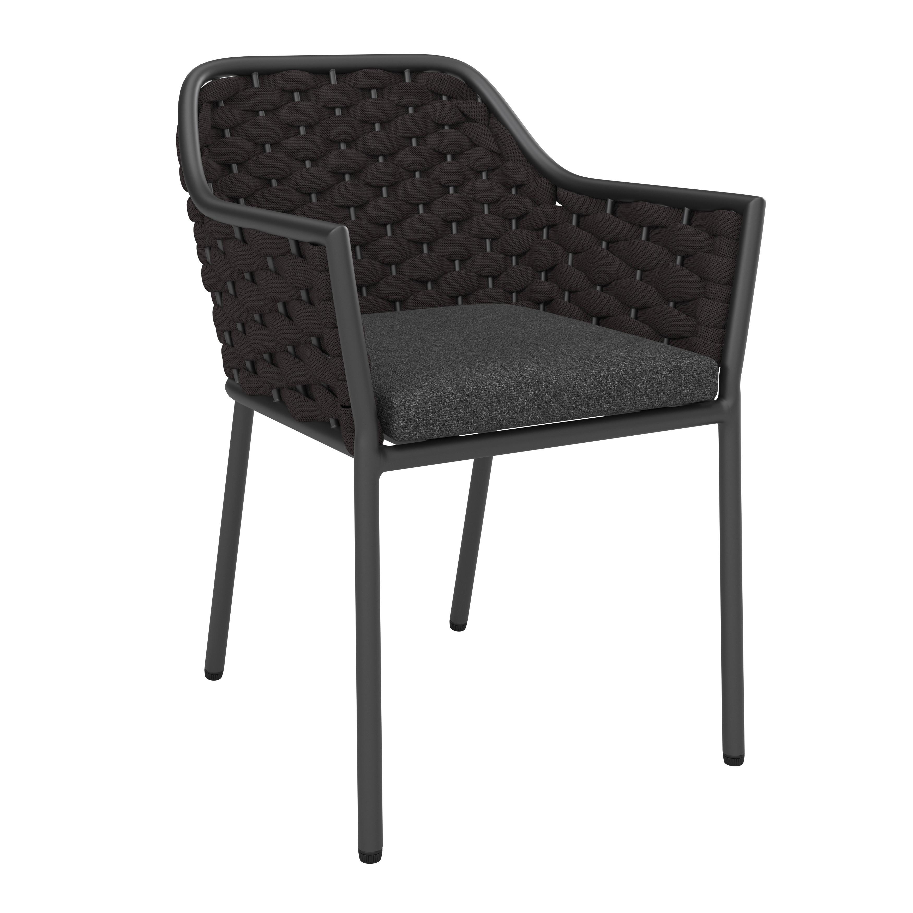 Vrtni Stol Louisa, Antracit, Aluminij - antracit, Moderno, kovina/tekstil (57/79/58cm) - Mömax