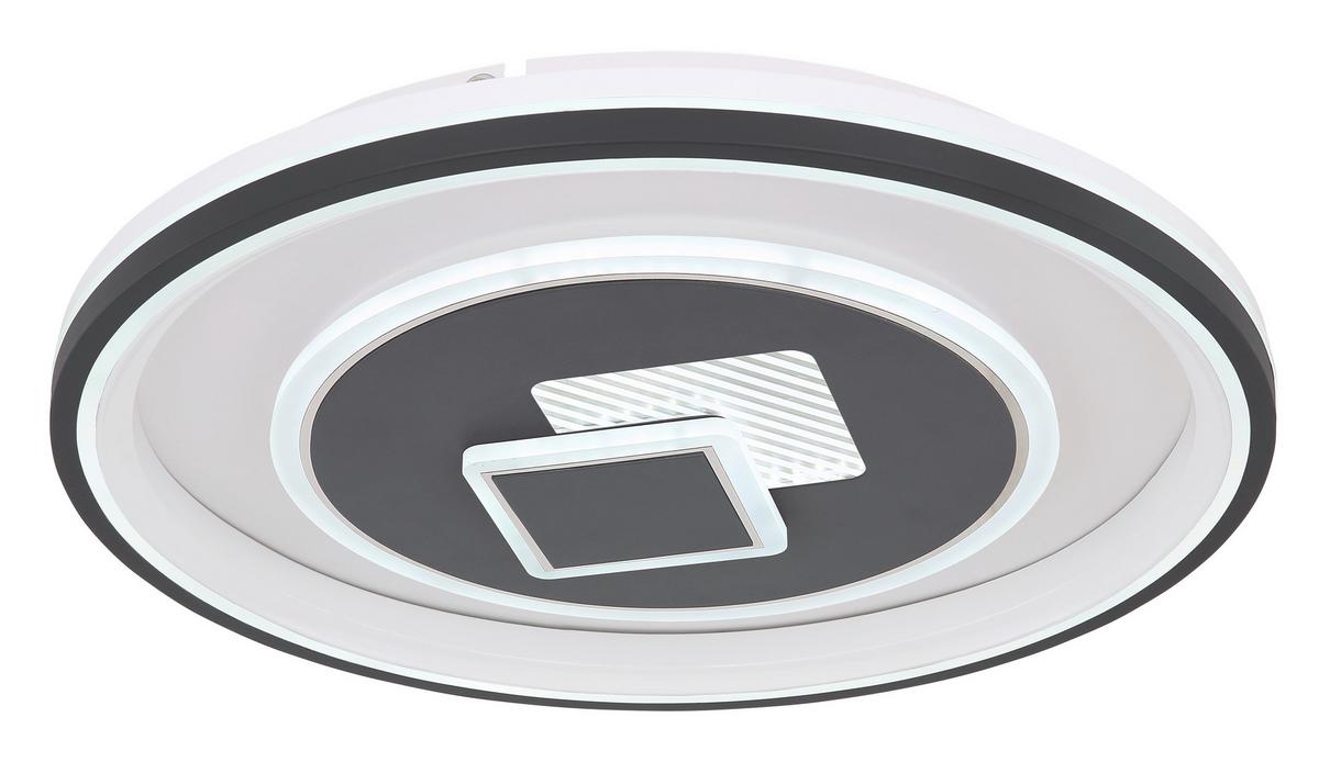 Stropna Led-svetilka Sundi, S Sijalko - bela/barve grafita, Design, kovina/umetna masa (50/7cm) - Globo