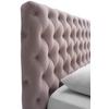 STOPPAD SÄNG KATAR -EXKLUSIV- - svart/syrén, Klassisk, textil (140/200cm) - Mömax
