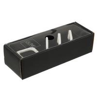 ZESTAW PIERŚCIENI NA SERWETKI 85812 - biały, Basics, metal (9/6/23cm)