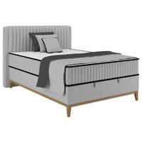 Boxbett Elena Silberfarben ca. 140x200cm - Silberfarben, KONVENTIONELL, Holz/Holzwerkstoff (140/200cm) - Sembella