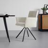 STOL MED ARMSTÖD JADE - beige/svart, Modern, metall/trä (64/87/63cm) - Bessagi Home