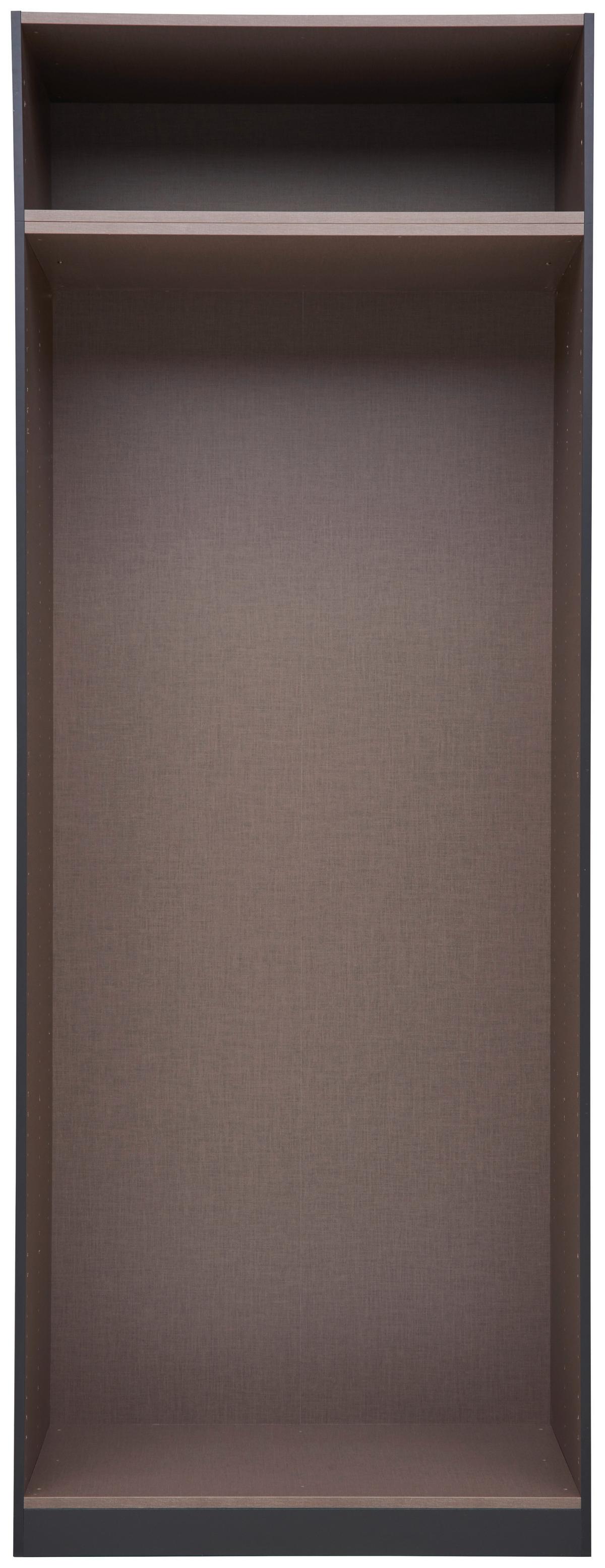 Kleiderschrankkorpus "UNIT" in Anthrazit - Anthrazit, MODERN, Holzwerkstoff (91,1/242,2/56,5cm) - Based