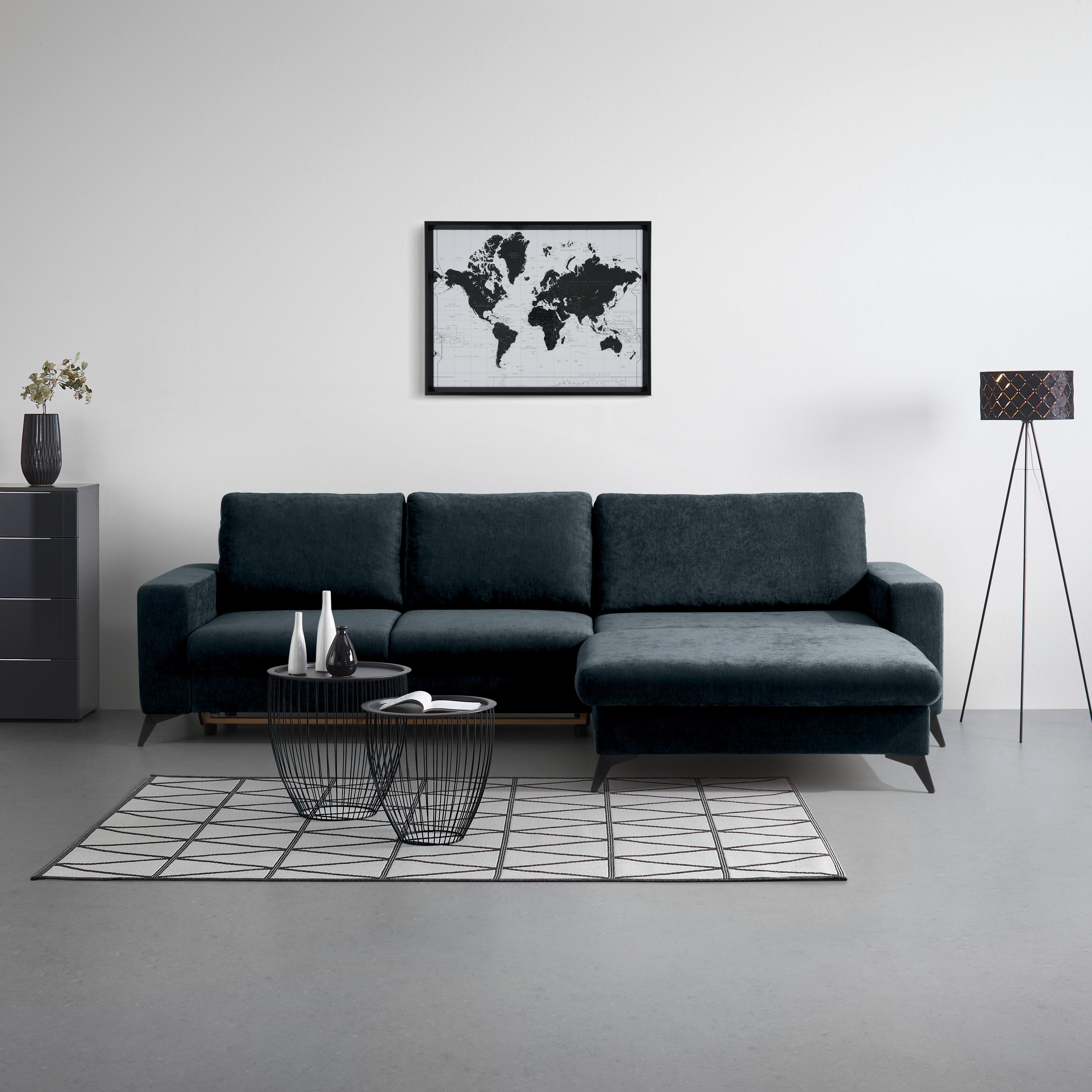 Ecksofa Sunny Petrol - Petrol, MODERN, Textil (290/87/178cm) - Mömax