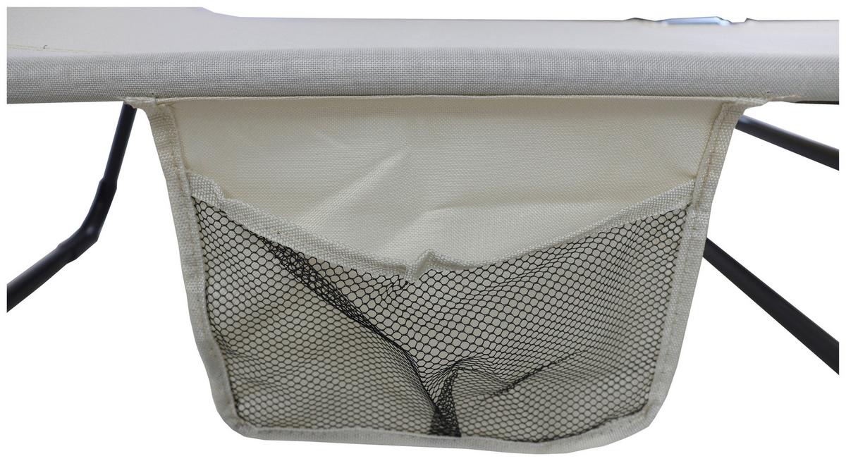 Vrtni Ležalnik Bindox L, Krem - krem barve/antracit, Moderno, kovina/umetna masa (185/55/24cm) - Ambia Garden