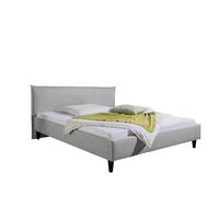 Polsterbett Roswell Hellgrau ca. 180x200 cm - Hellgrau/Schwarz, MODERN, Holz/Textil (180/200cm) - Livetastic