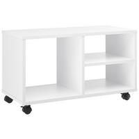 Médiaállvány Görgős Fehér Flip Ii - fehér, Modern, műanyag/faalapú anyag (75/44/35cm) - Best Price