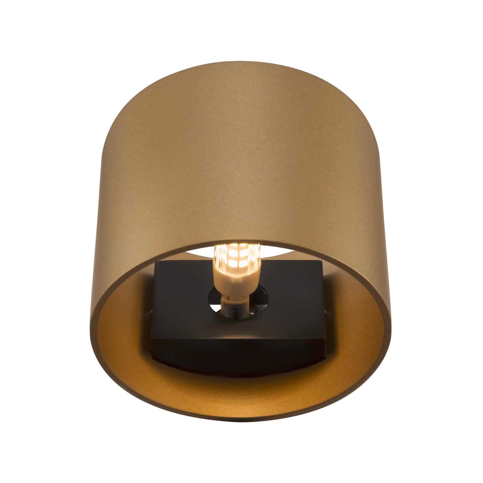 WANDLEUCHTE ROND - Goldfarben, Trend, Metall (10/8,8cm) - MAYTONI