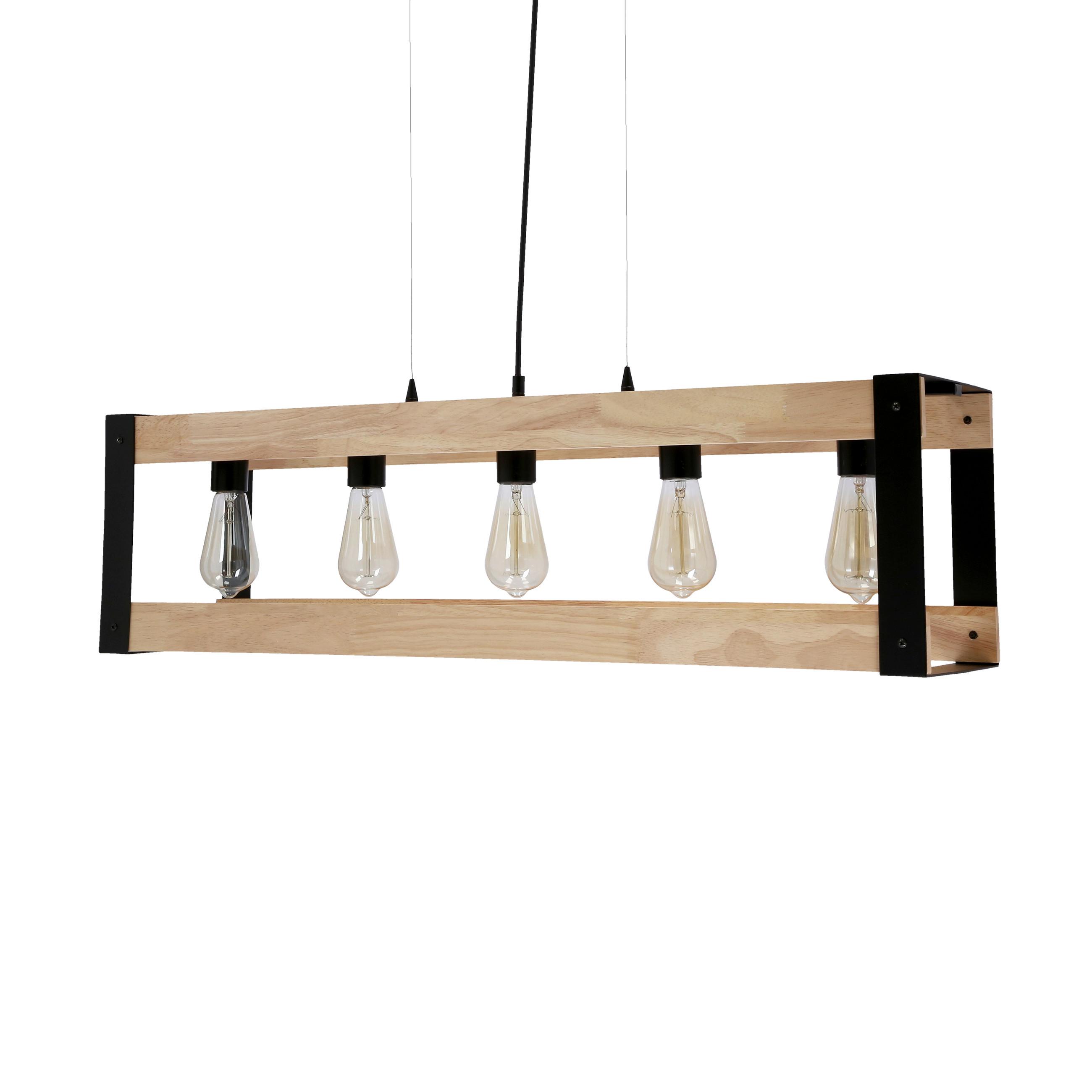 Svjetiljka Viseća 35-79282 - crna, Natur, metal (90/20/100cm)