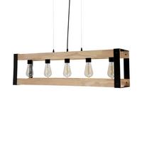 Svjetiljka Viseća 35-79282 - crna, Natur, metal (90/20/100cm)