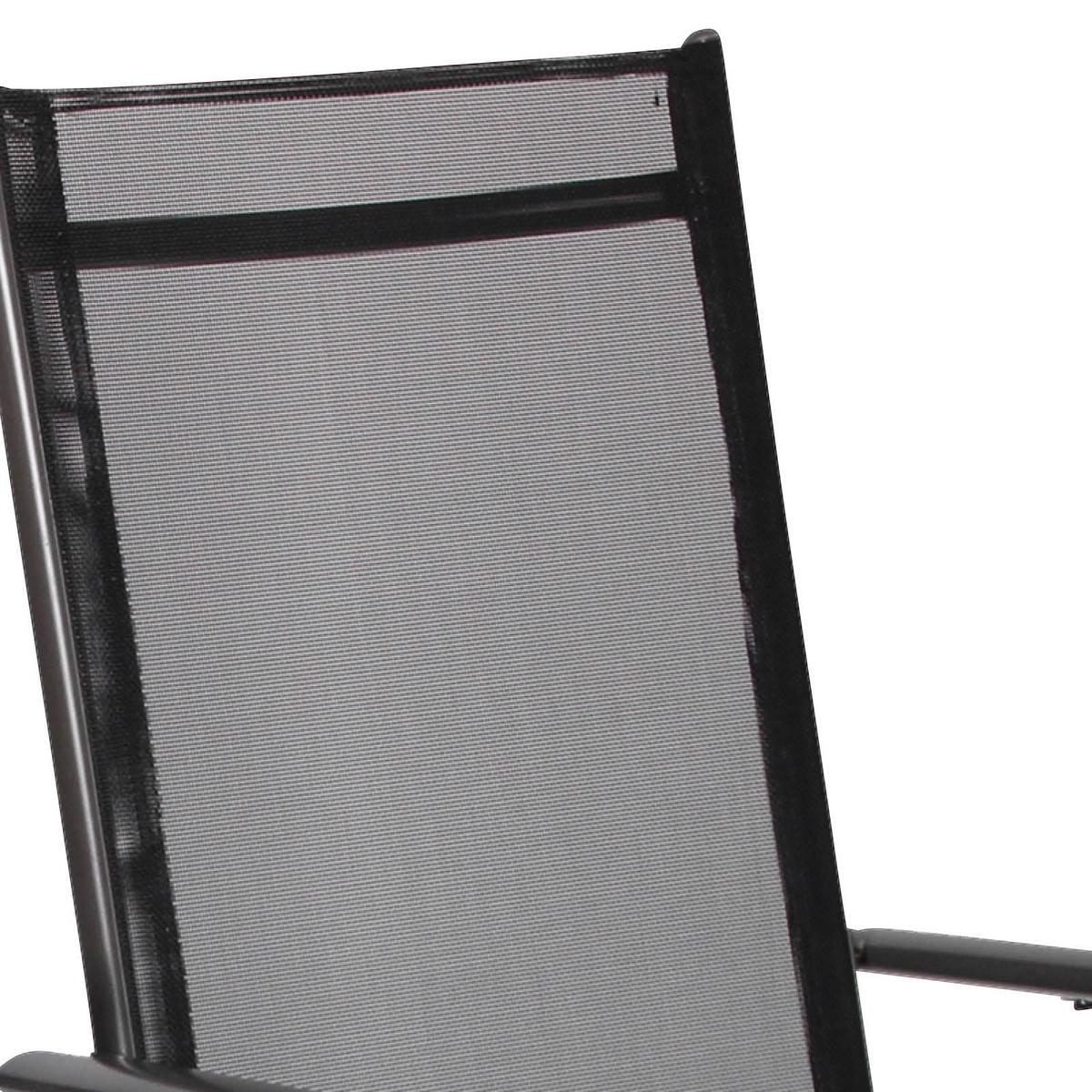 Set Zložljivih Vrtnih Stolov Rona, Antracit, 2 Kos - antracit, Basics, kovina/tekstil (56/105/65cm) - Gardenson