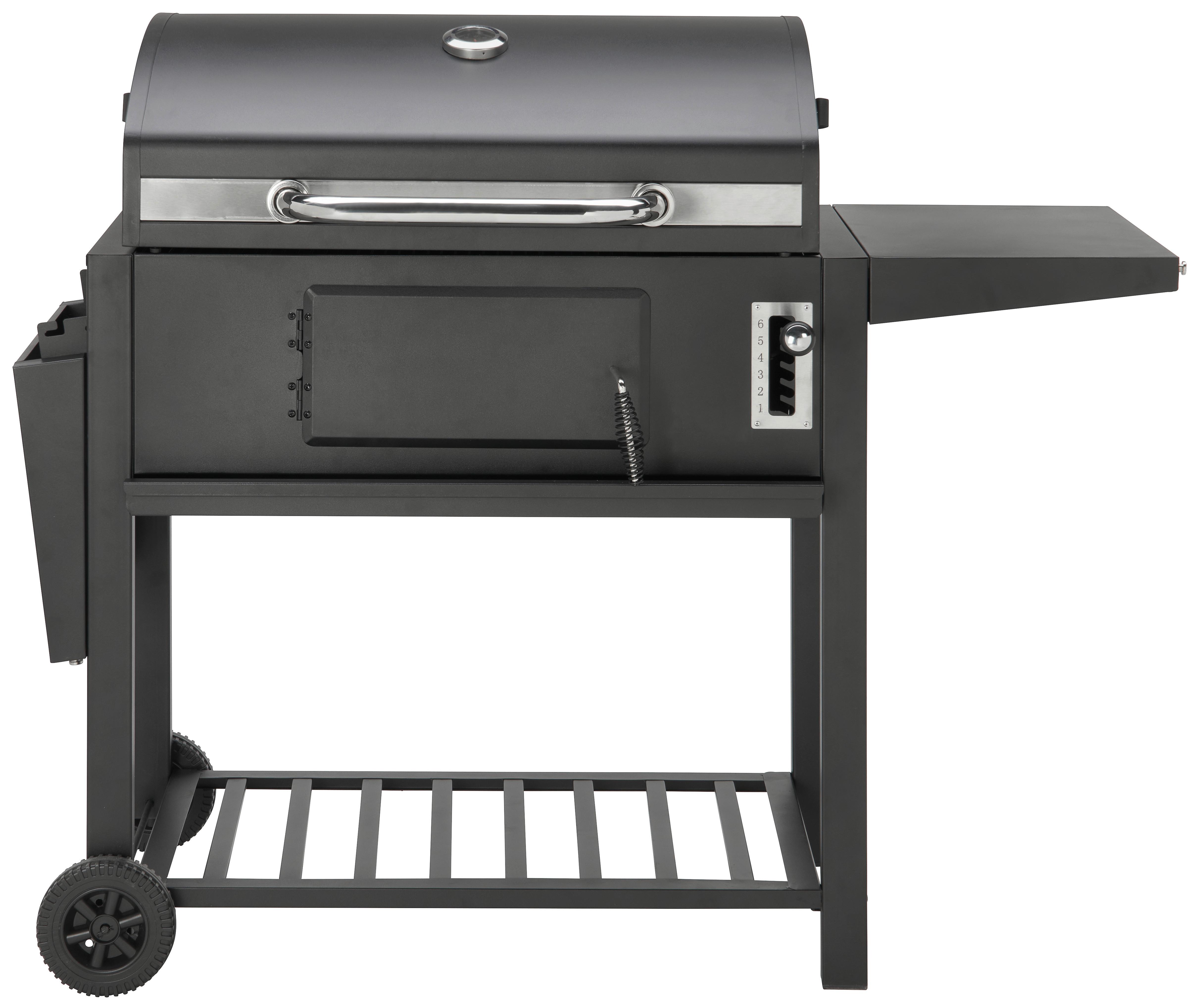 Faszenes Grill Grillmax 5 - fekete, Modern, műanyag/fém (164/64/110cm) - Modern Living