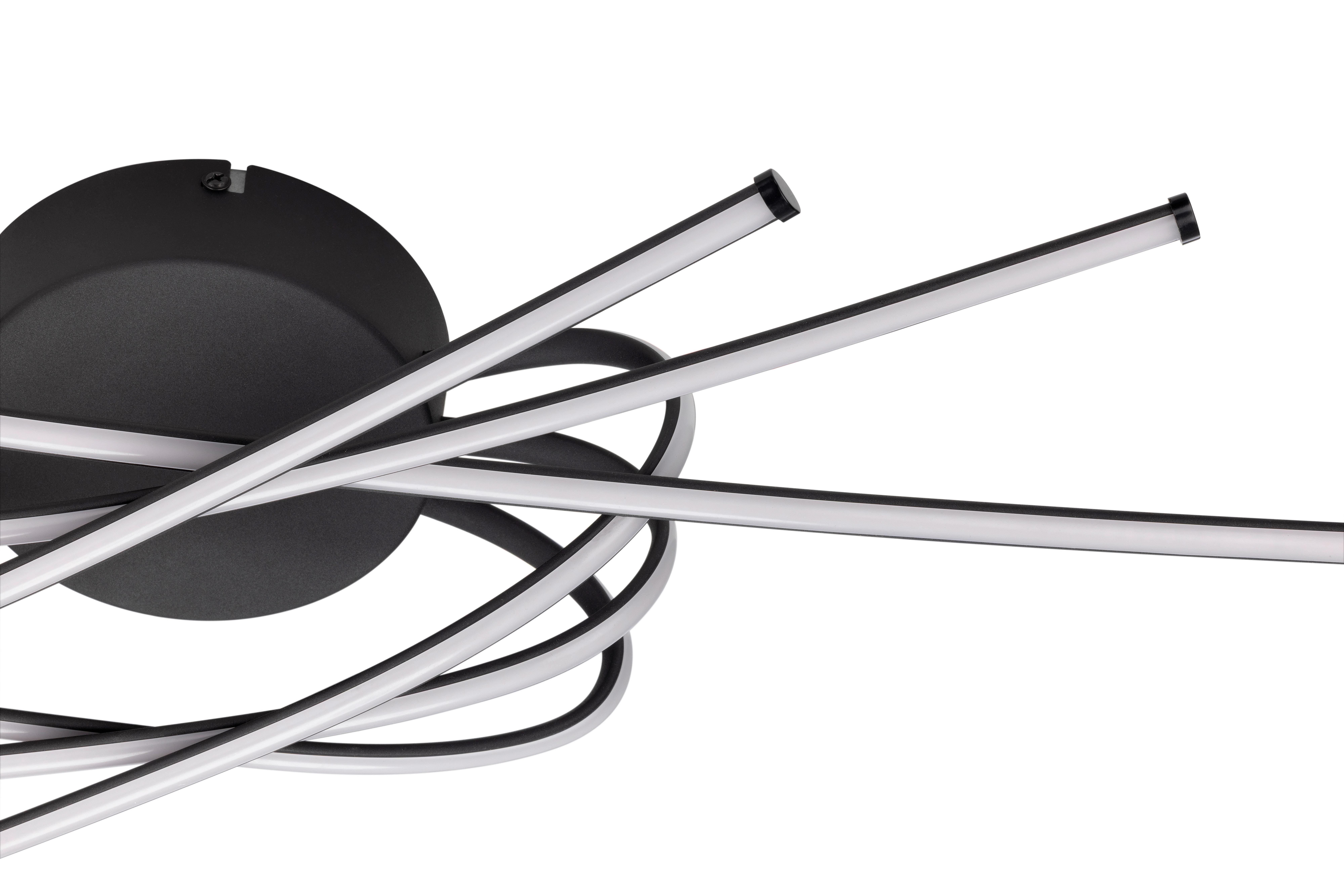 LED-TAKLAMPA STRAL - svart, Modern, metall/plast (65,5/31/14cm)