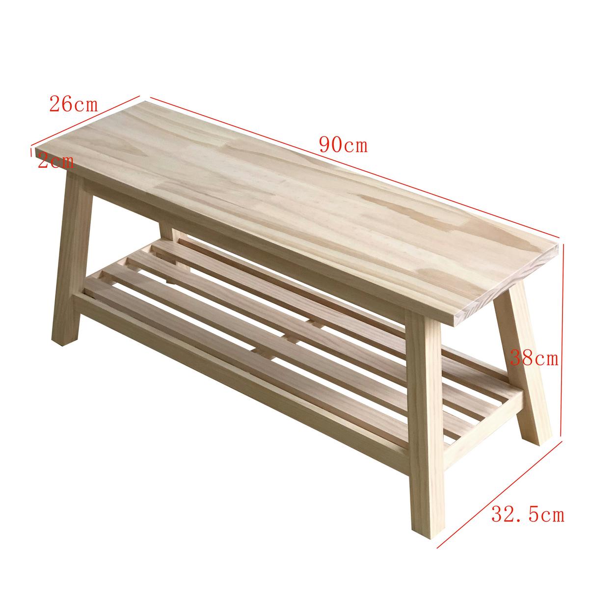 Mehrzweckbank Fidus I Naturfarben - Naturfarben, KONVENTIONELL, Holz (90/38/26cm) - Mömax
