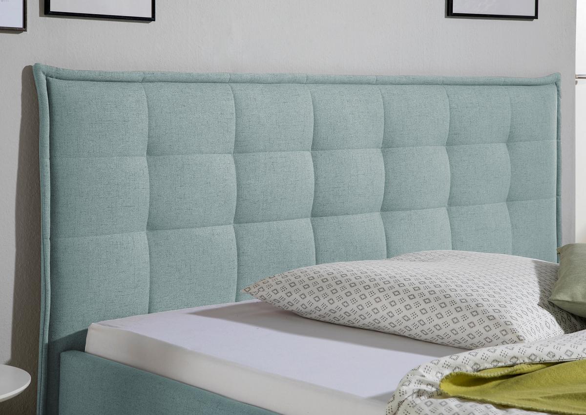 Polsterbett Tracy Petrol ca. 180x200 cm - Petrol/Naturfarben, MODERN, Holz/Textil (180/200cm) - Livetastic