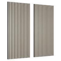 Akustikpaneel Lucia Grau, 2er Set - Grau, Modern, Holzwerkstoff/Textil (60/120/1,5cm) - Mömax