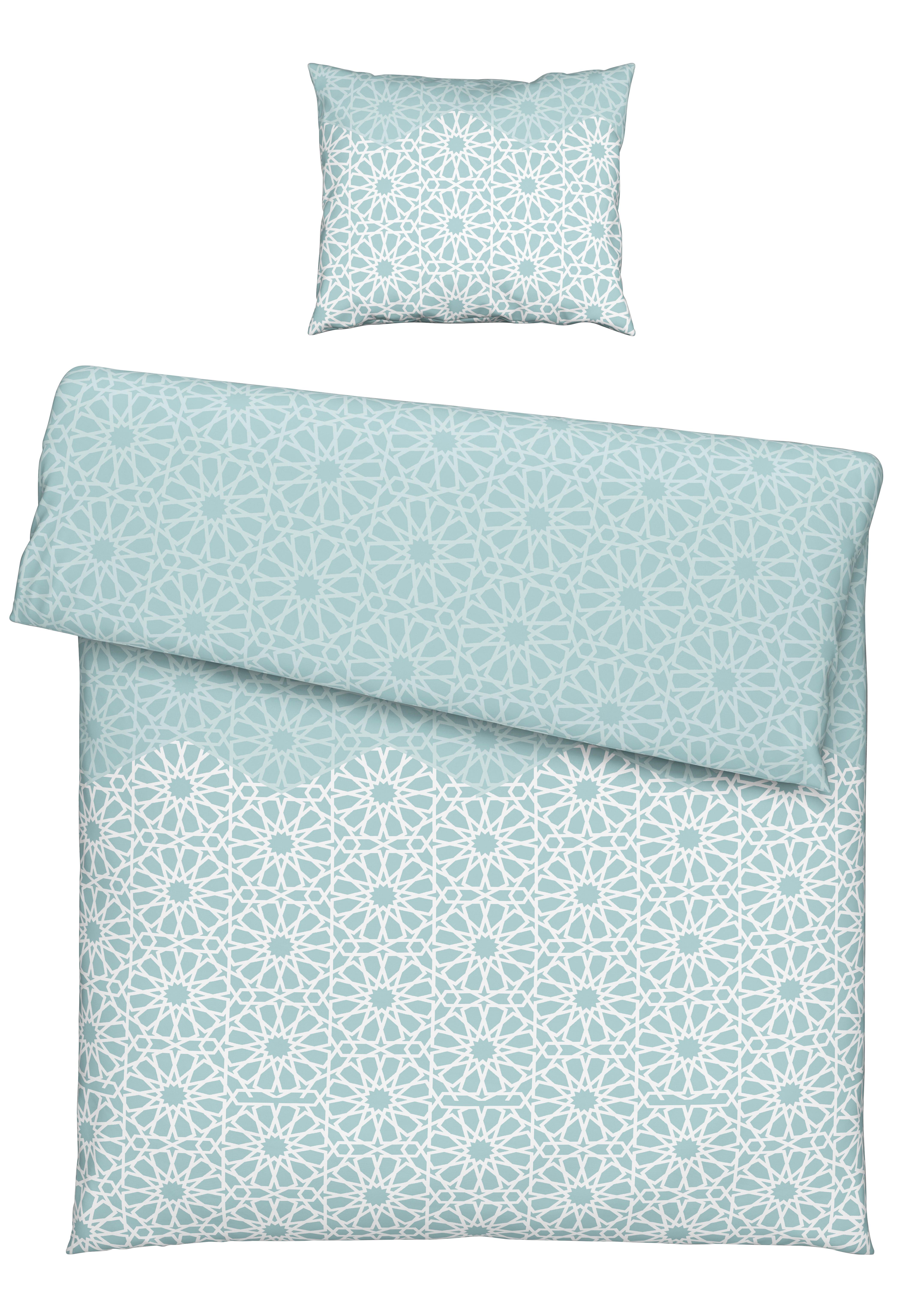 Bettwäscheset Caroline - Mintgrün, Konventionell, Textil (160/210cm) - Modern Living