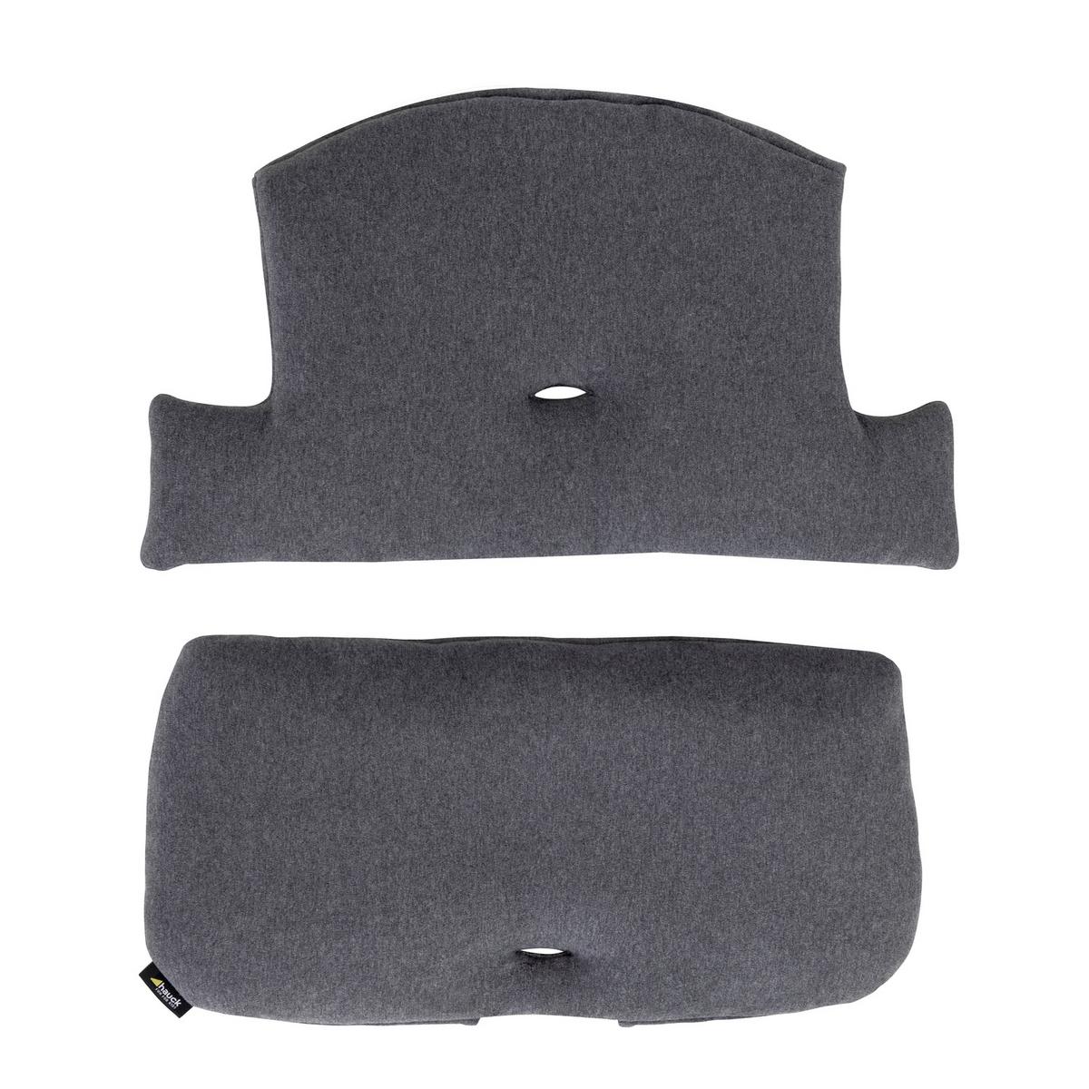 WKŁADKA DO WYSOKIEGO KRZESŁA 667033 - szary, Basics, tkanina (44/24cm) - Hauck