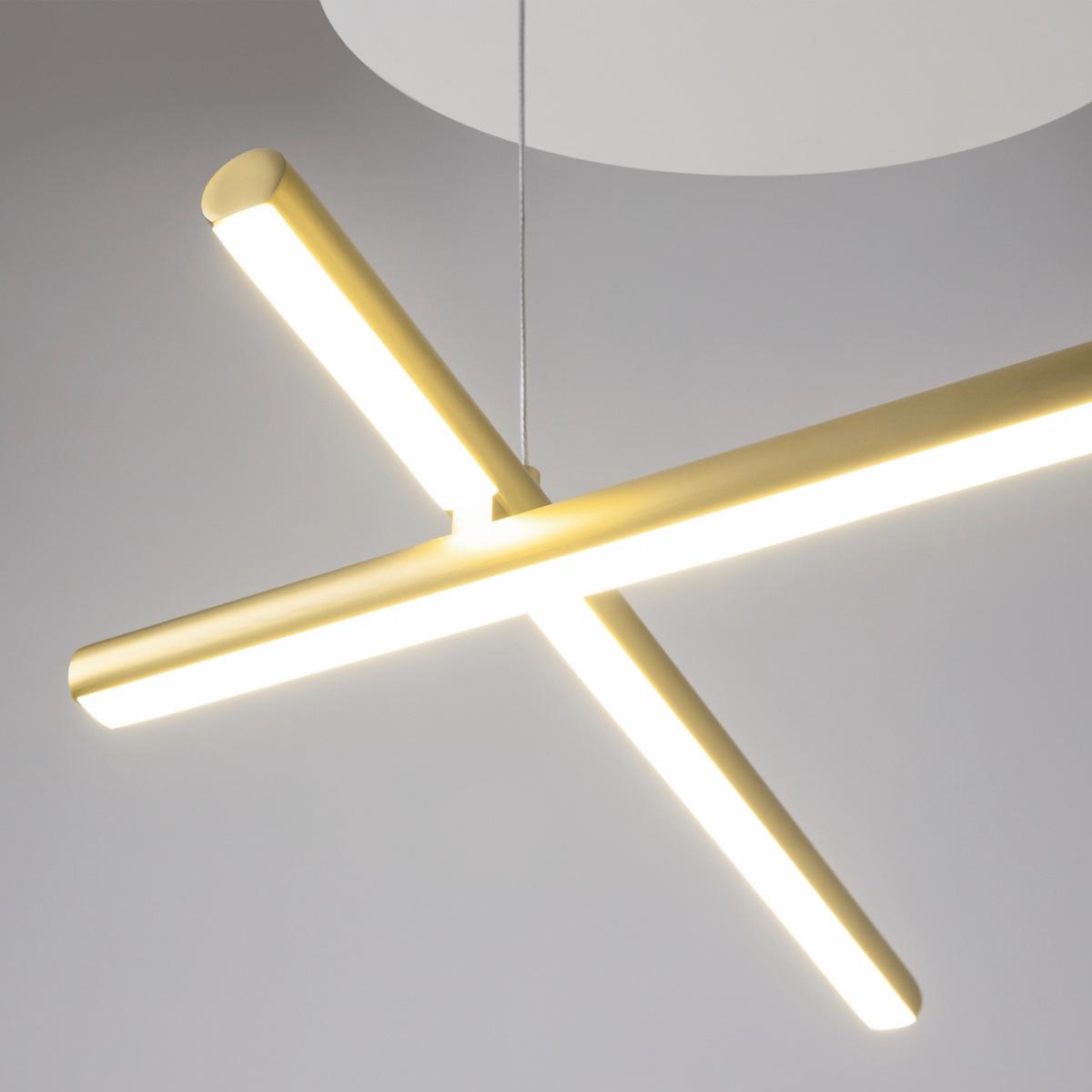 Pendelleuchte Mod278pl-L50g3k - Goldfarben, Design, Metall (54.3/310/121.4cm) - MAYTONI