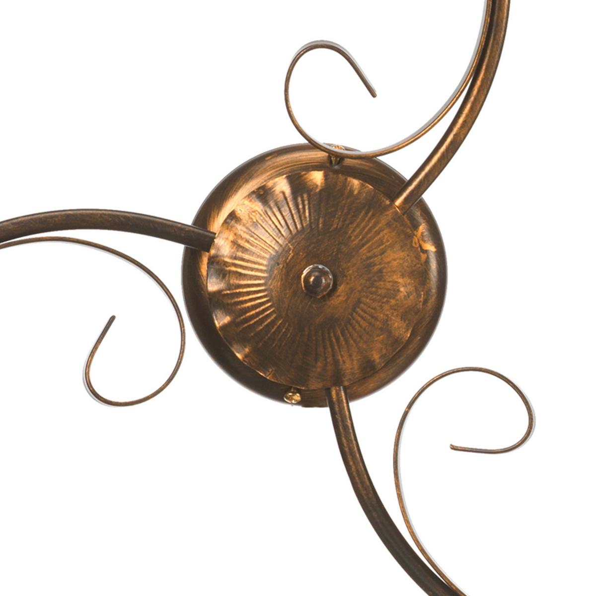 Mennyezeti Lámpa 4623/pl3 Odino - bronzszínű, Konventionell, üveg/fém (60/15cm)