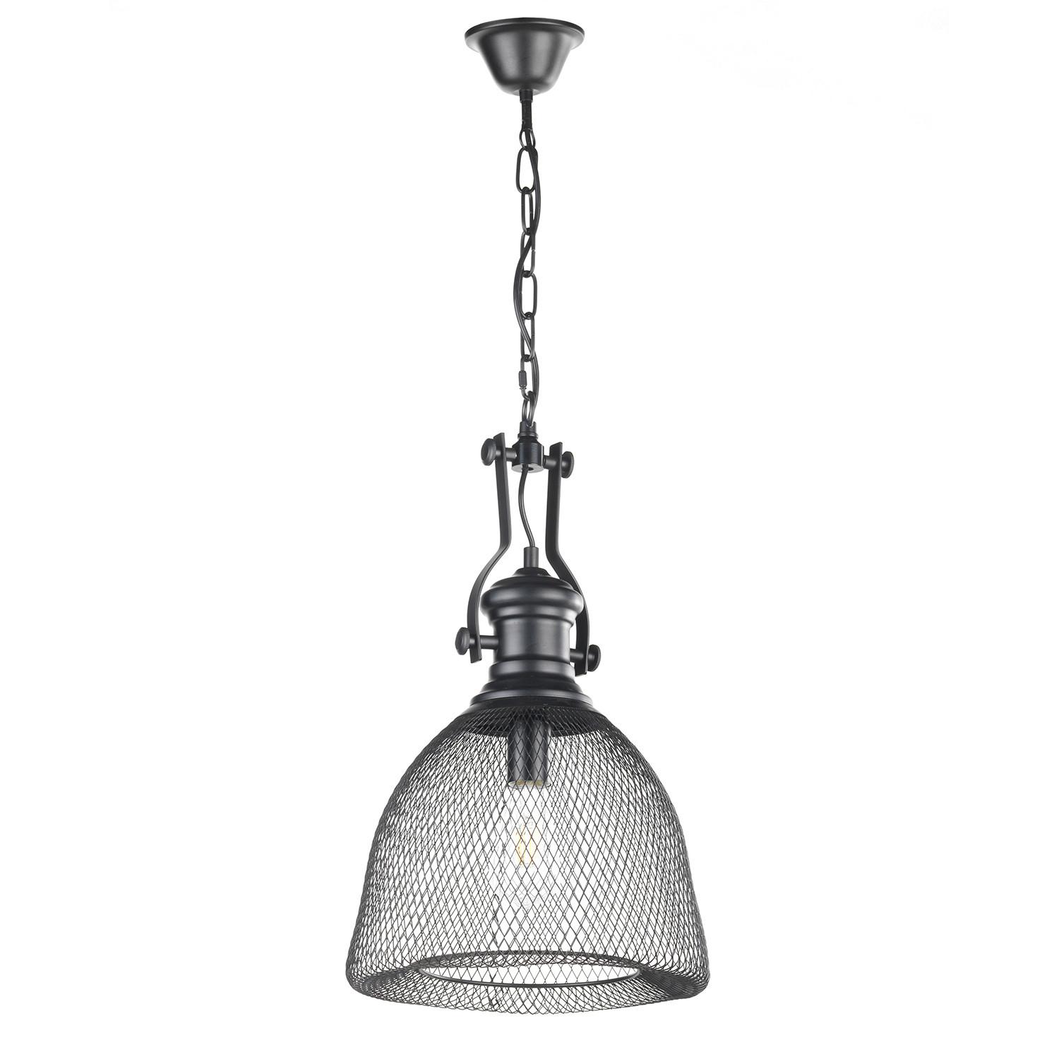 Hängeleuchte Grammy Schwarz nax. 22 Watt - Schwarz, KONVENTIONELL, Metall (32/90cm)