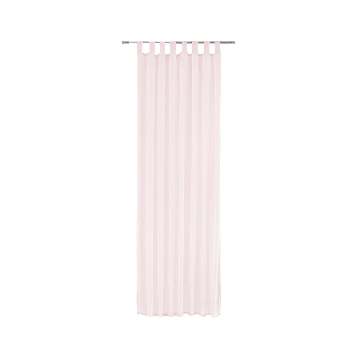 Schlaufenvorhang Hanna in Rosa, 2 Stk. - Rosa, Textil (140/245cm) - Based