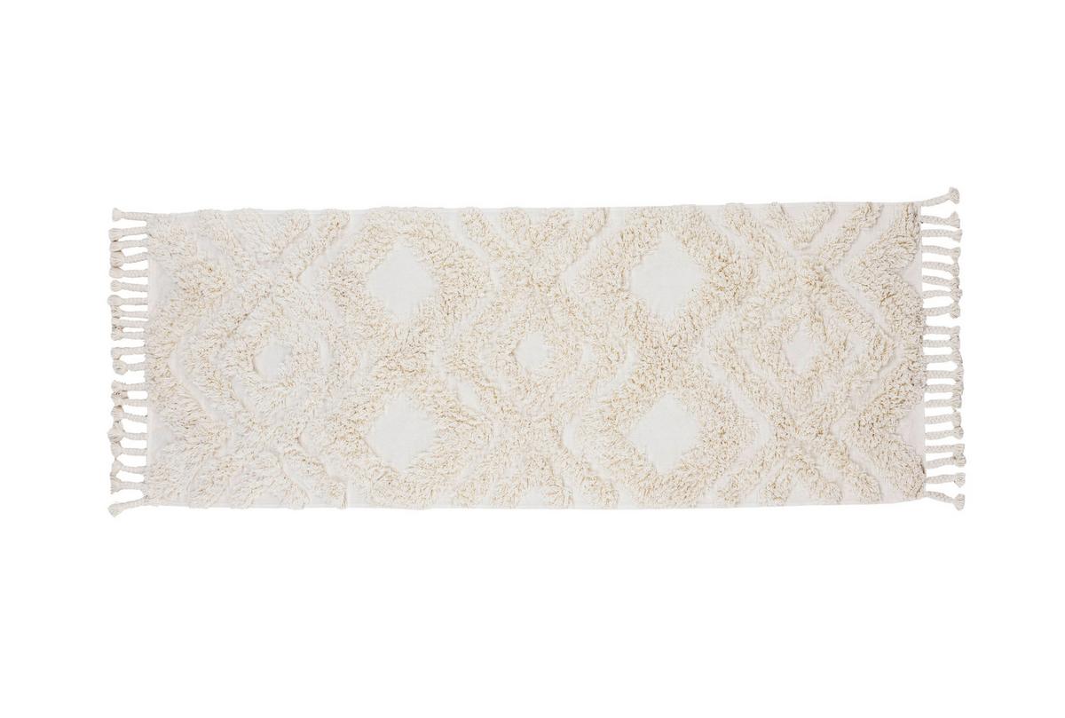 HOCHFLORTEPPICH HILMA - Weiß, LIFESTYLE, Textil (200/70cm) - P & B