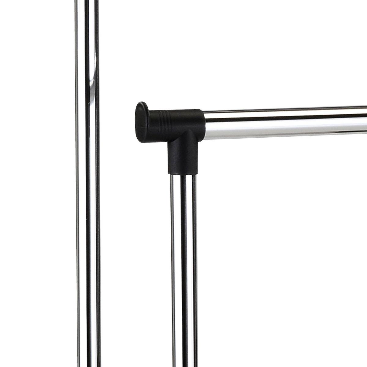 Mobilno Stojalo Za Oblačila James -Sb- - barve kroma/črna, Konvencionalno, kovina/umetna masa (84/94-168/44cm) - Mömax