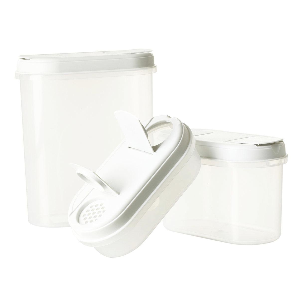 Posipač Lucy - bijela/siva, plastika (19/9/40cm) - Modern Living