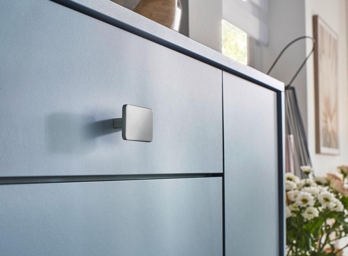 Einbauküche PN100/105 in Tanne Clay/Pastelblau - Pastellblau/Ahornfarben, MODERN, Holzwerkstoff - Pino