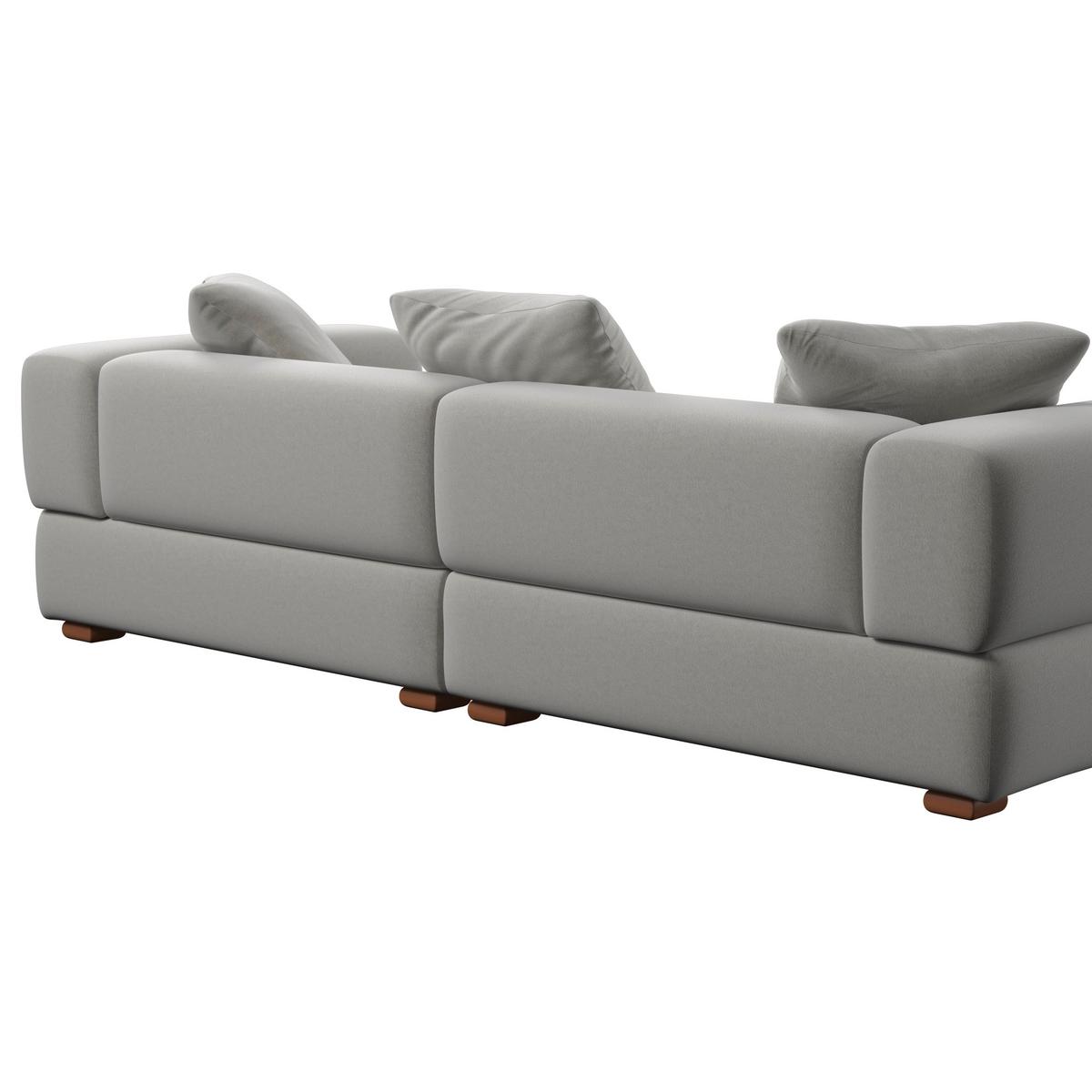 Sofa Talia - siva/smeđa, Moderno, drvo/tekstil (237/61/99cm) - Bessagi Home