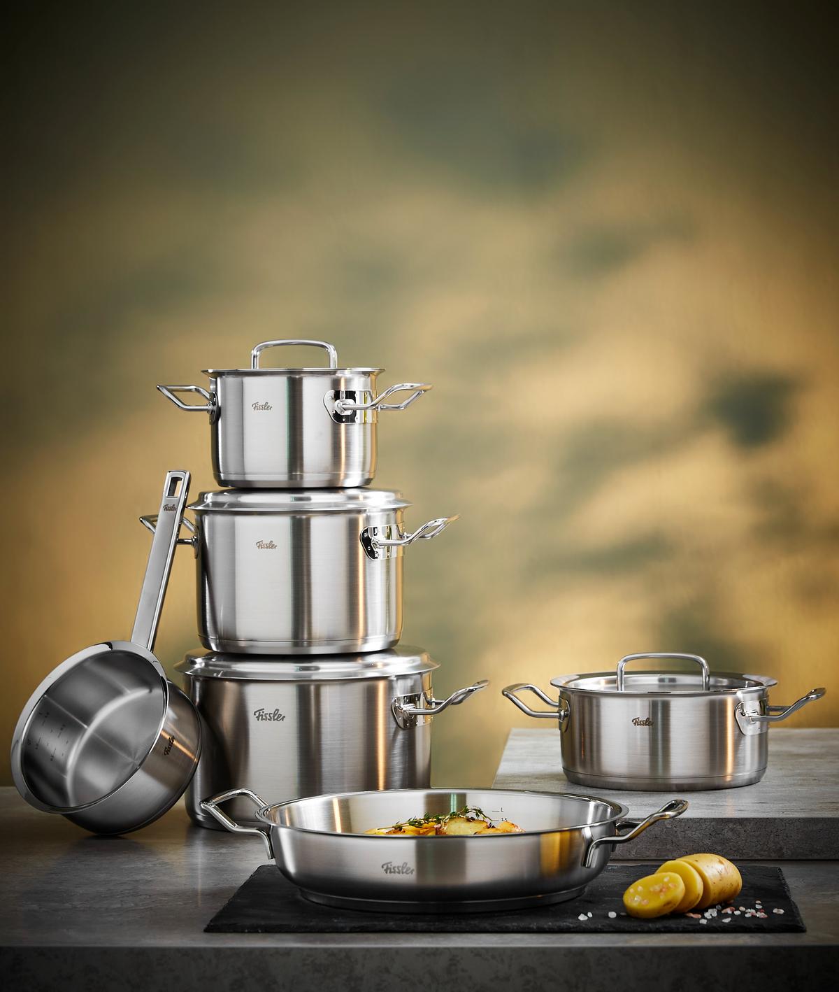ZESTAW GARNKÓW 084-388-06-001/0 FISSLER - kolor srebrny, Design, metal - Fissler