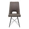 STOL CELINA -TOP- - grå/svart, Modern, metall/trä (47/91.5/62cm) - Mömax