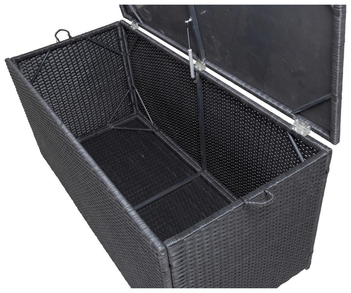 KISSENBOX LONDON - Schwarz, KONVENTIONELL, Holz (130/60/60cm) - Gardenson