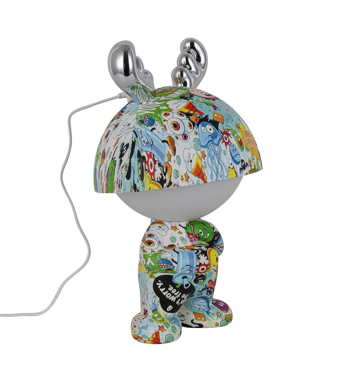 LED-Dekoleuchte Lea Multicolor max. 2,5 Watt - Chromfarben/Multicolor, MODERN, Kunststoff/Metall (17/30cm) - Mömax