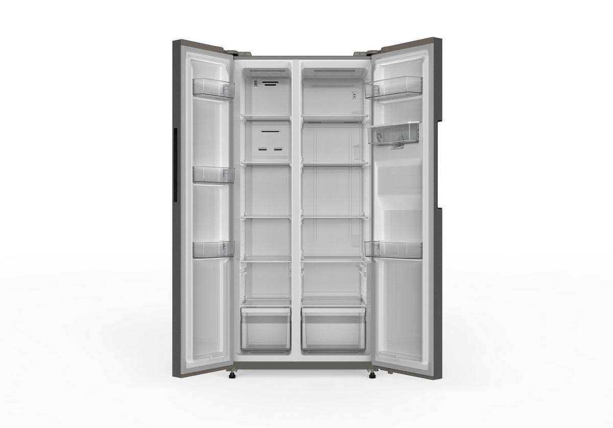 Side-by-Side SBS490NFWDIXJ Hellgrau - Hellgrau, Basics, Metall (83/178.5cm) - PKM