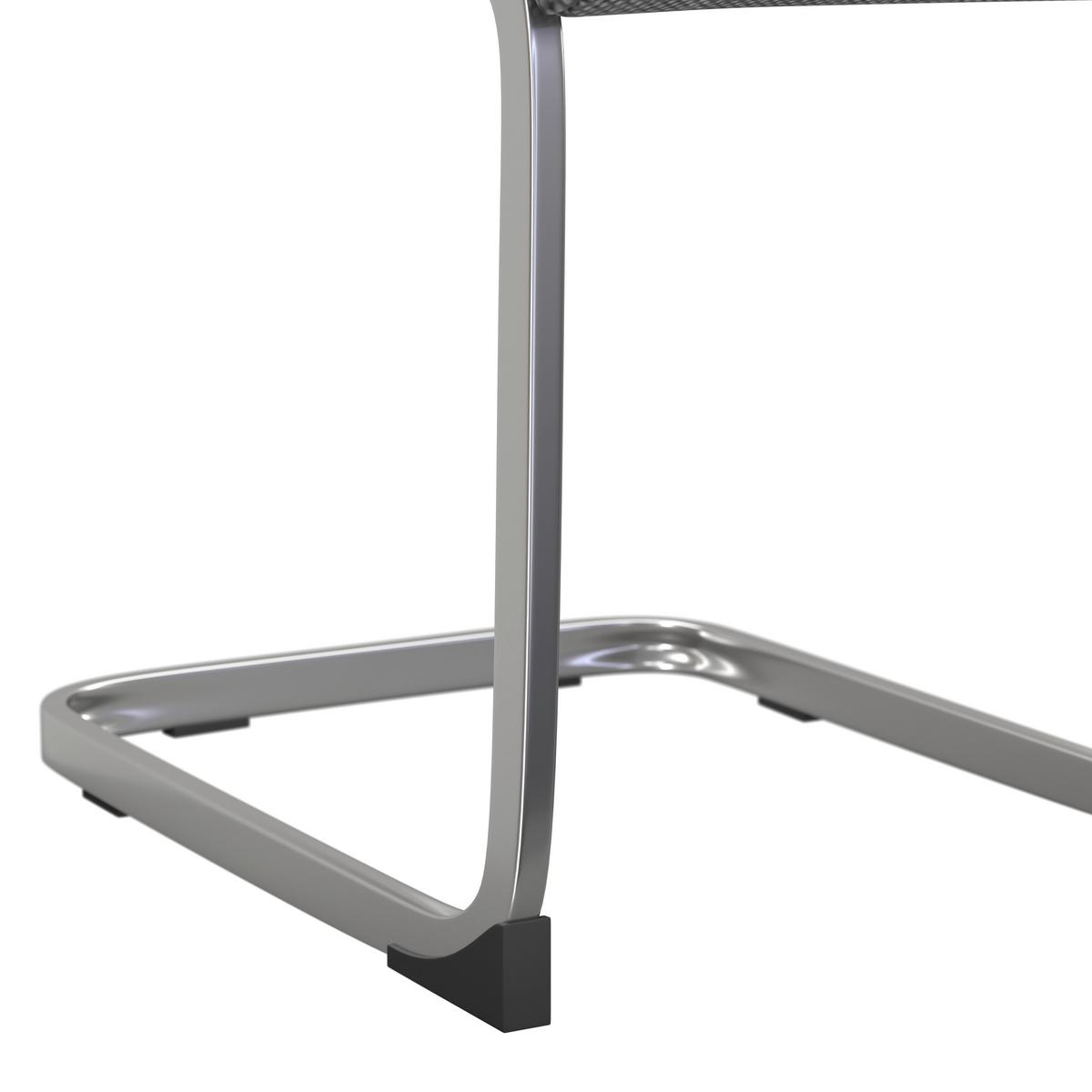 Nihajni Stol Donna, Siva - barve kroma/siva, Konvencionalno, kovina/tekstil (42/99/56cm) - Mömax