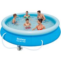 Bazen Mitch - S Črpalko - modra/svetlo modra, umetna masa (366/76cm) - Based