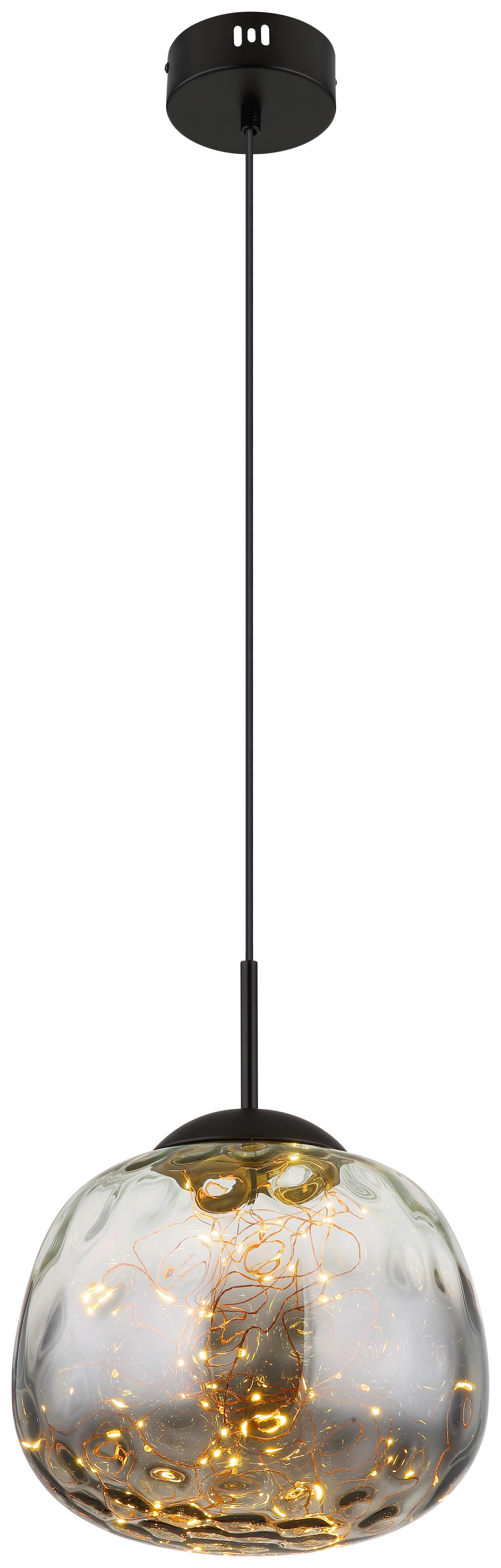 LAMPA WISZĄCA LOLA - czarny, Design, metal/szkło (30/120cm) - Collet's Monde