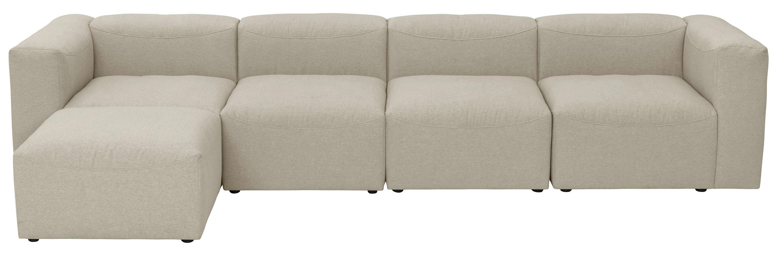 Ecksofa Lena LENA - Creme, Design, Kunststoff/Textil (175/350cm) - Max Winzer
