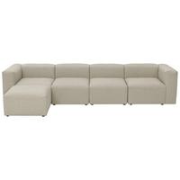 Ecksofa Lena LENA - Creme, Design, Kunststoff/Textil (175/350cm) - Max Winzer