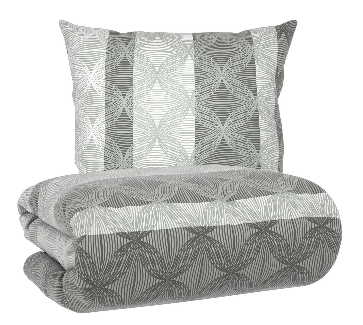 Bettwäsche Carlos XL Grau ca. 155x220cm - Grau, MODERN, Textil (155/220cm) - Mömax