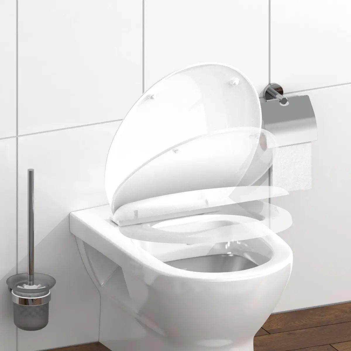 Capac WC Luka - alb, plastic (37.3/5.7/45cm) - Schütte