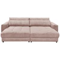Bigsofa Barura Loveseat ca. 292x194 cm Hellrosa - Hellrosa/Schwarz, KONVENTIONELL, Holzwerkstoff/Kunststoff (292/90/194cm) - MID.YOU
