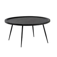Couchtisch Schwarz ca. 75x75x38 cm - Schwarz, Design, Holz/Metall (75/75/38cm) - MID.YOU