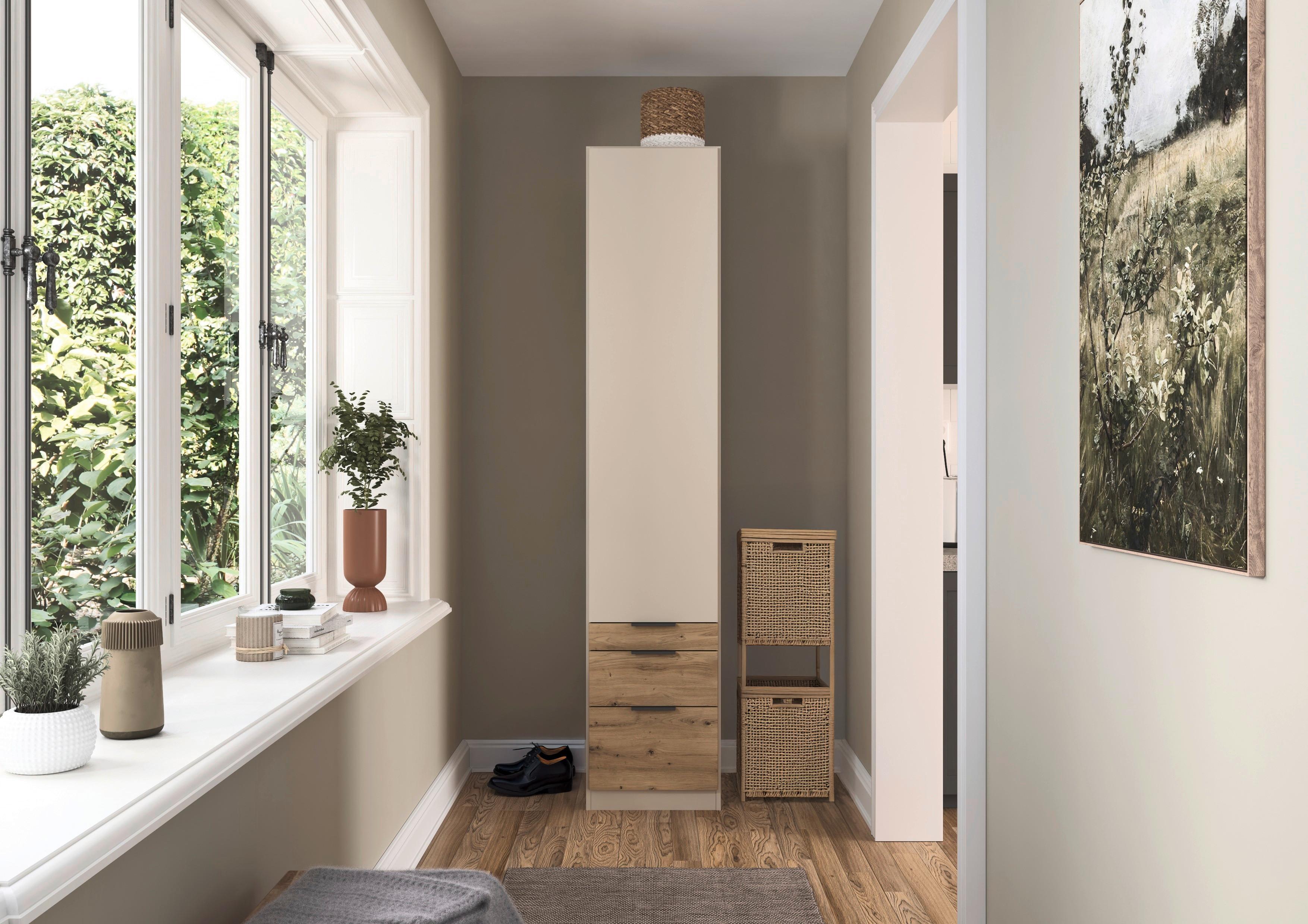 DULAP USI ROTATIVE ALABAMA - culoare lemn stejar/stejar Artisan, Trend, material pe bază de lemn (47/229/54cm) - Modern Living