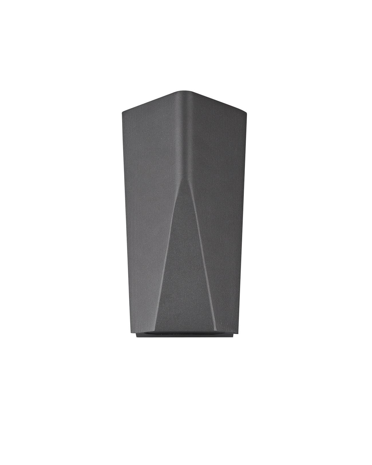 Außenwandleuchte Tay in Anthrazit max. 4,5 Watt - Anthrazit, Design, Metall (20/10,6/6,2cm) - Trio Leuchten